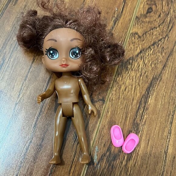 Greenbrier International Fashion 6” Doll with Pink Shoes Brown Hair Brown Eyes - Picture 8 of 9